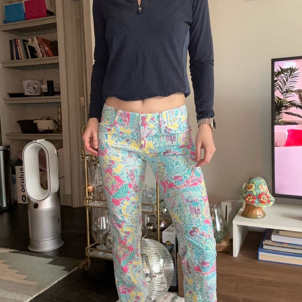 Lily Pulitzer Print Jeans